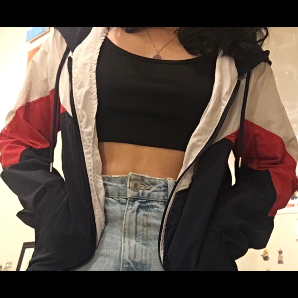 Red/White/Navy Blue Windbreaker